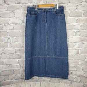 Vintage Indigo Maxi Skirt